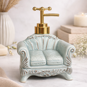 Vintage Charm Sofa Ceramic Soap Dispenser