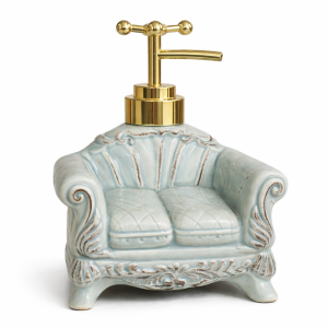 Vintage Charm Sofa Ceramic Soap Dispenser