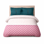 Portico New York Shalimaar Super King Bedsheet Set (Teal & Pink)